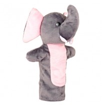Elephant Hand Puppet Plush Grey